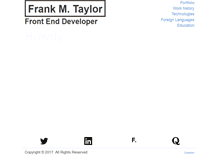 Tablet Screenshot of frankmtaylor.com